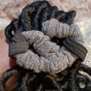 Scrunchie Style Wrap to Close Ponytail Barrette for Thick & Long Hair